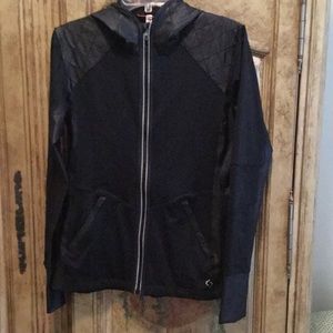 Moving Comfort Pleather Zip Hoodie